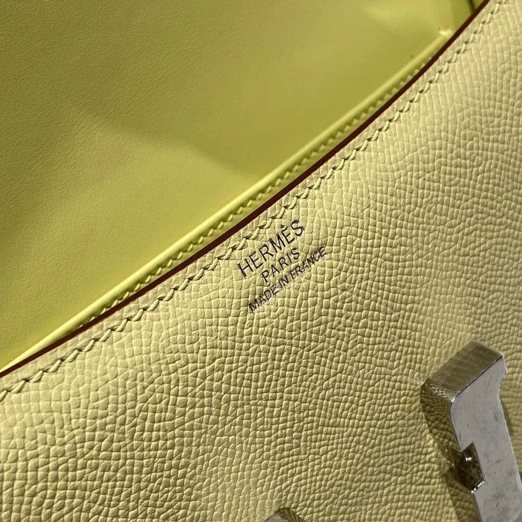 HERMES Shoulder Bags Leather (Yellow-Silver) 24X12X4CM A100202608090539 - Image 6