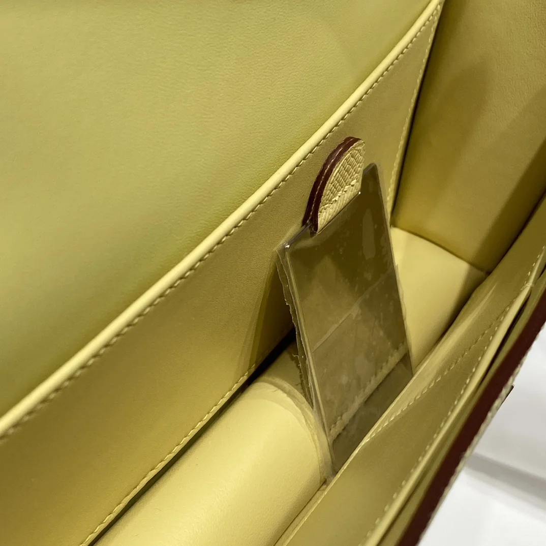 HERMES Shoulder Bags Leather (Yellow-Silver) 24X12X4CM A100202608090539 - Image 9