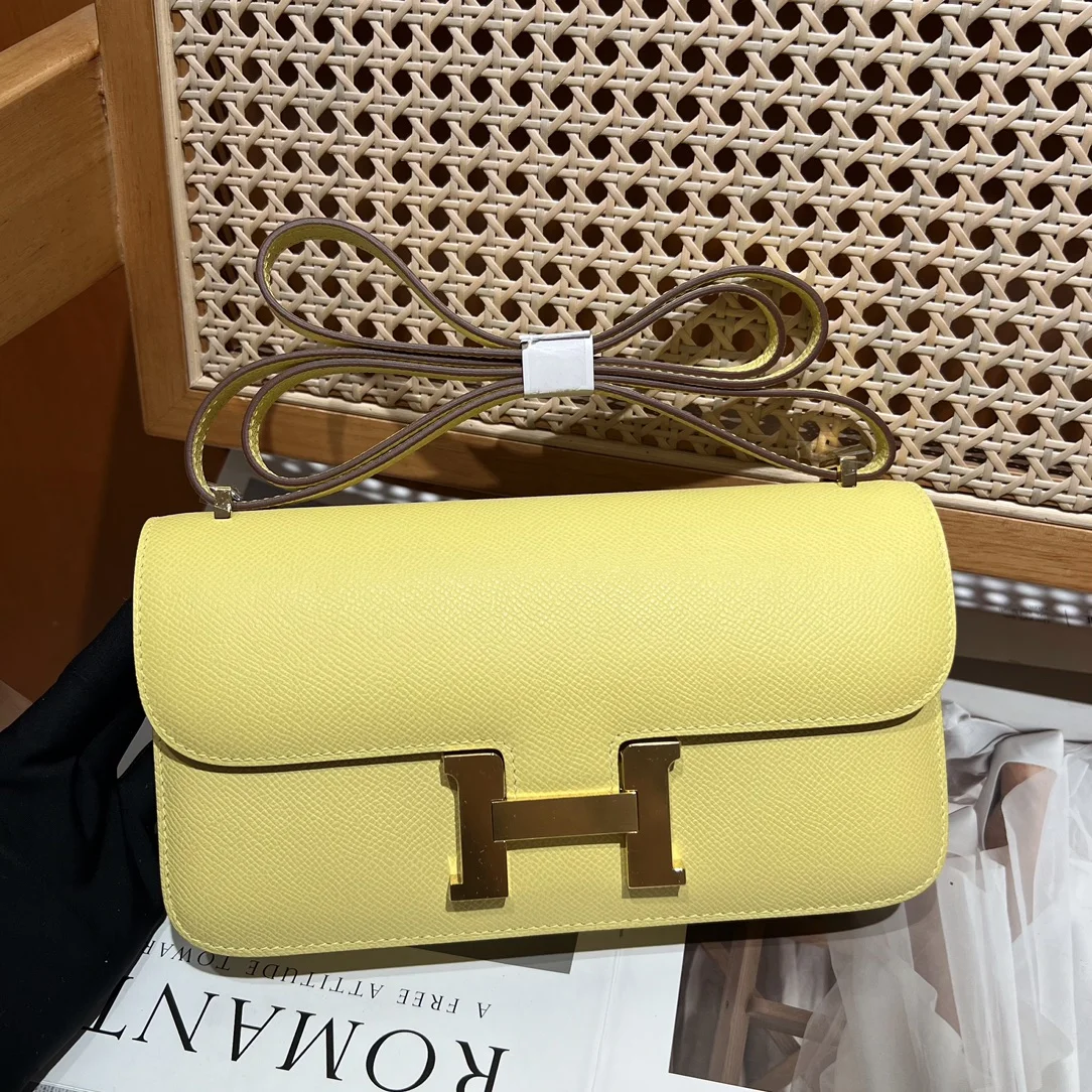 HERMES Shoulder Bags Leather (Yellow-Silver) One Size A100202608090498 - Image 2