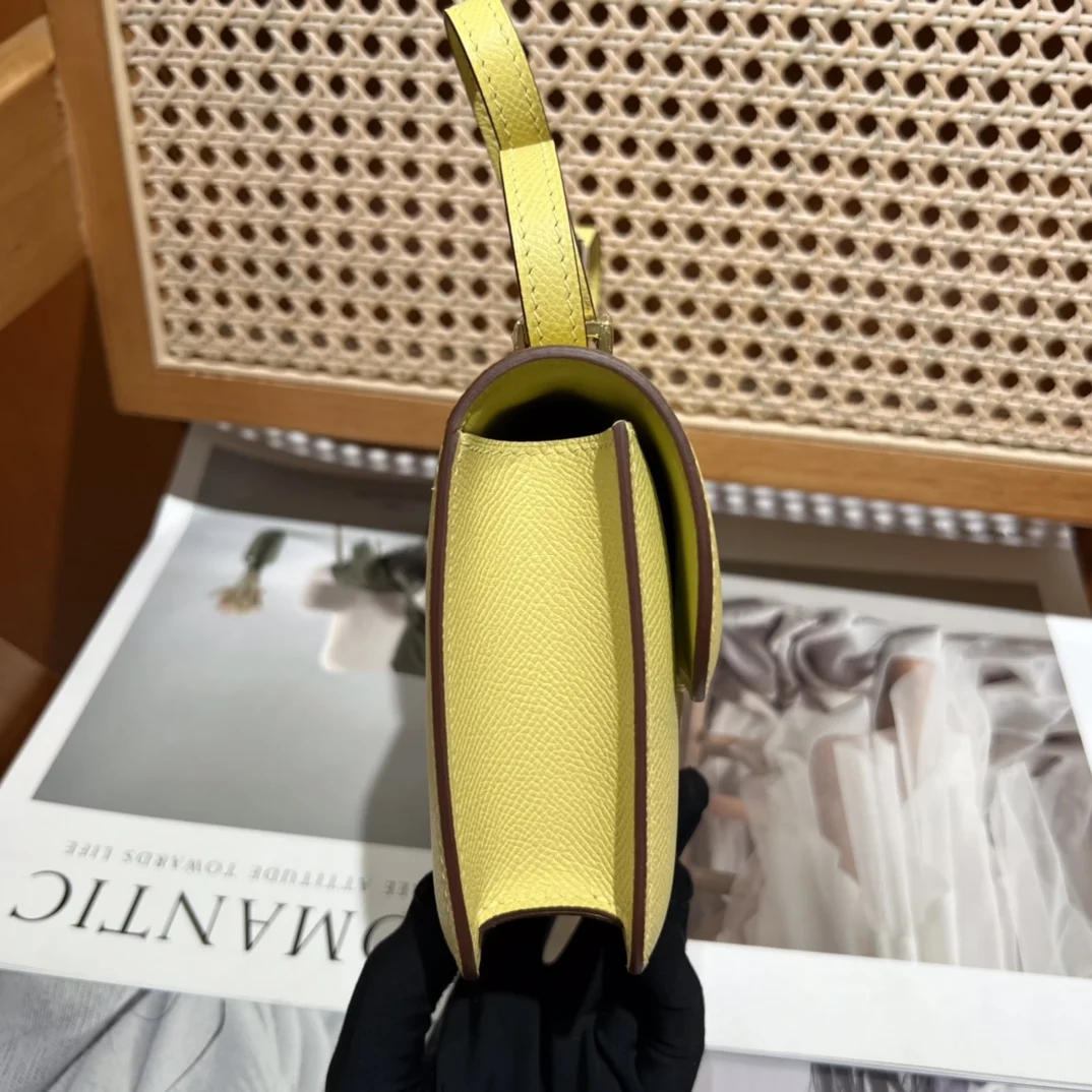 HERMES Shoulder Bags Leather (Yellow-Silver) One Size A100202608090498 - Image 5