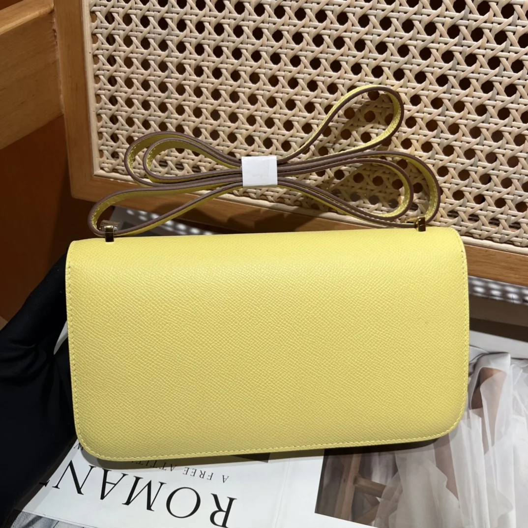 HERMES Shoulder Bags Leather (Yellow-Silver) One Size A100202608090498 - Image 6