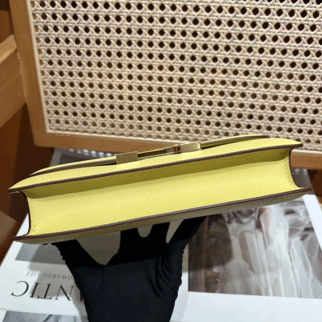HERMES Shoulder Bags Leather (Yellow-Silver) One Size A100202608090498 - Image 7