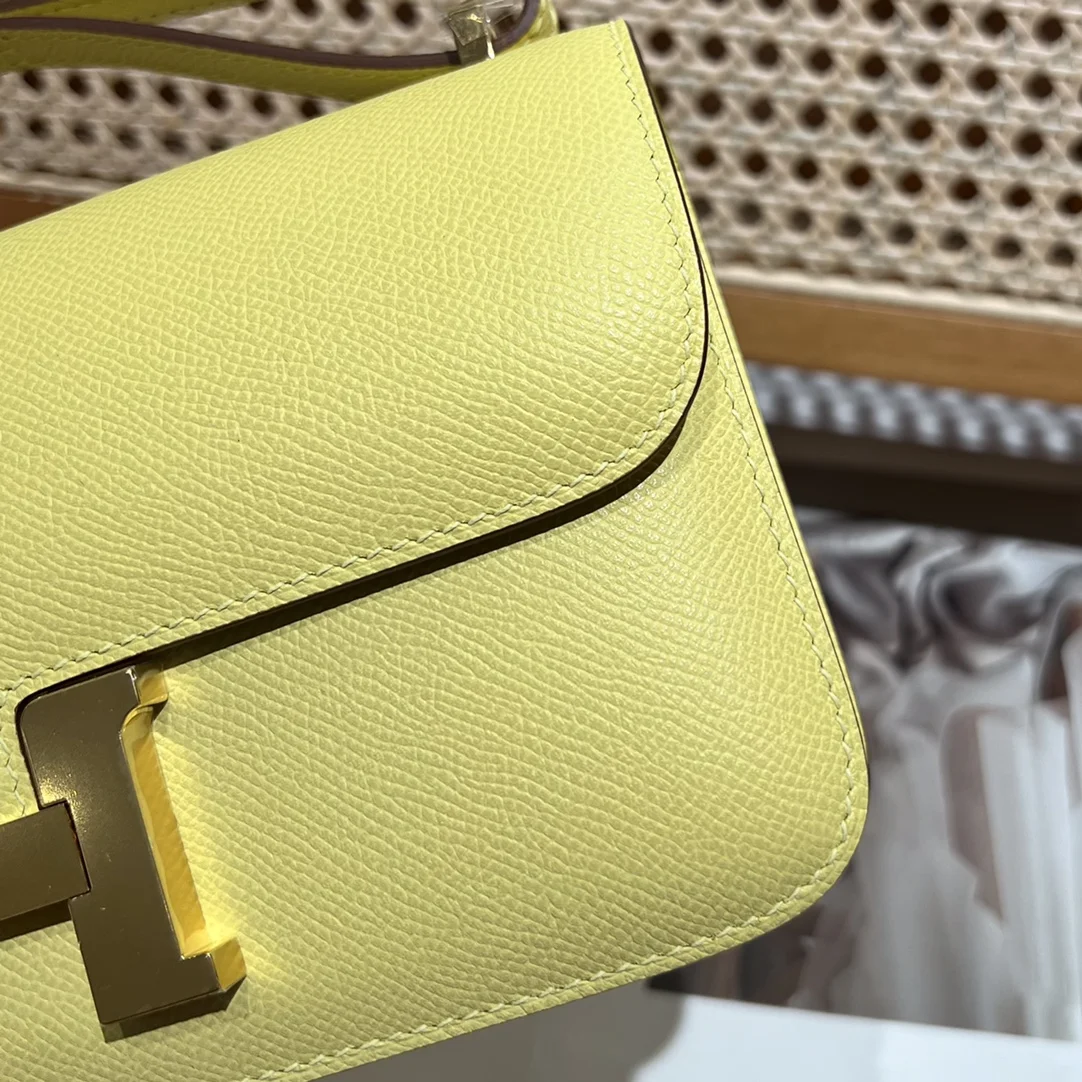 HERMES Shoulder Bags Leather (Yellow-Silver) One Size A100202608090498 - Image 9