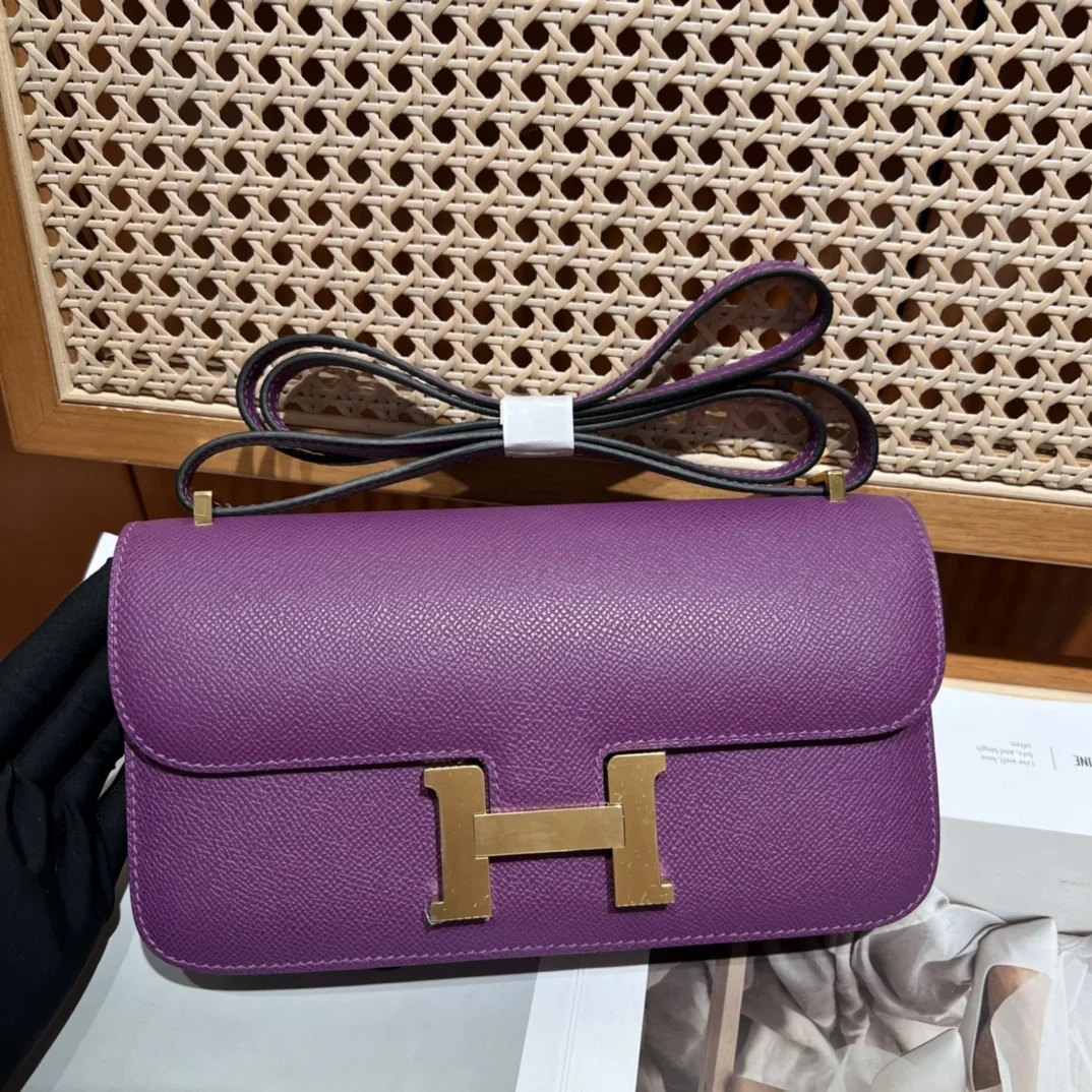 HERMES Shoulder Bags (Purple-Gold) A100202608090504 - Image 2