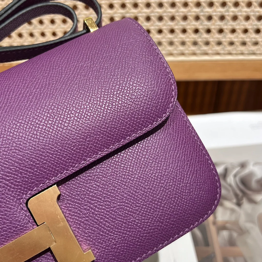 HERMES Shoulder Bags (Purple-Gold) A100202608090504 - Image 4
