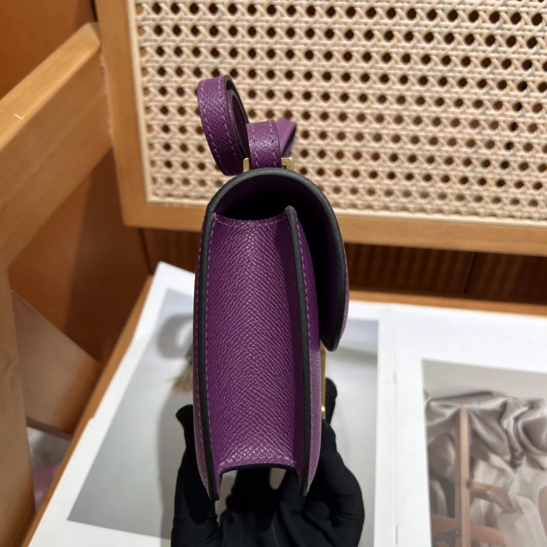 HERMES Shoulder Bags (Purple-Gold) A100202608090504 - Image 7