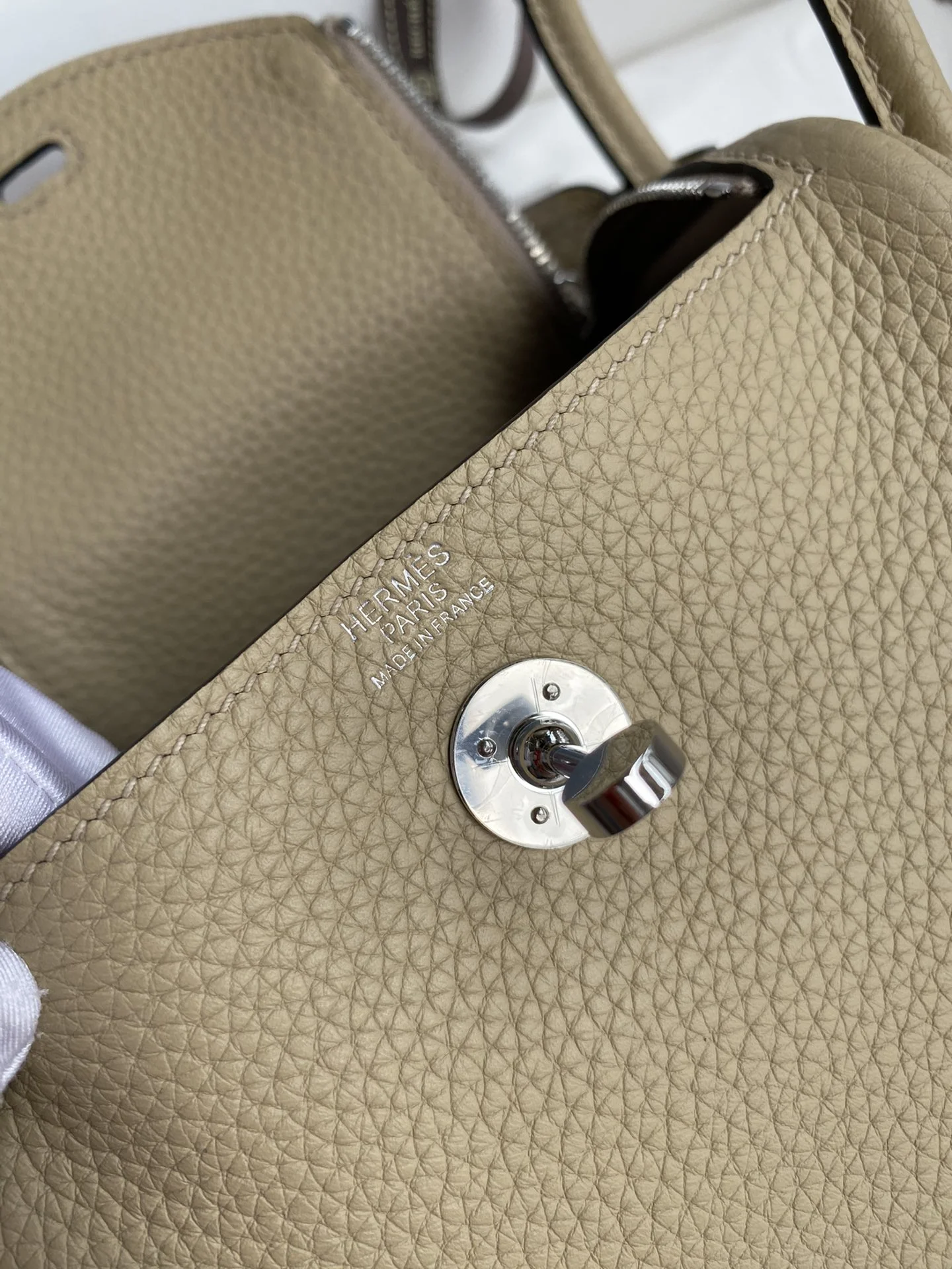 HERMES Shoulder Bags TC Leather (Beige-Silver) 19CM H50202608090414 - Image 8