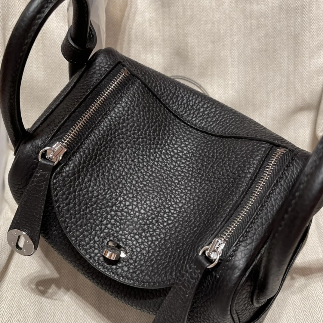 HERMES Shoulder Bags TC Leather (Black-Beige) 19CM G80202608090426 - Image 4