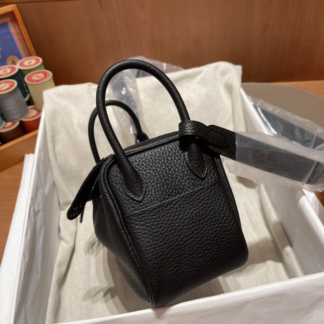 HERMES Shoulder Bags TC Leather (Black-Beige) 19CM G80202608090426 - Image 5