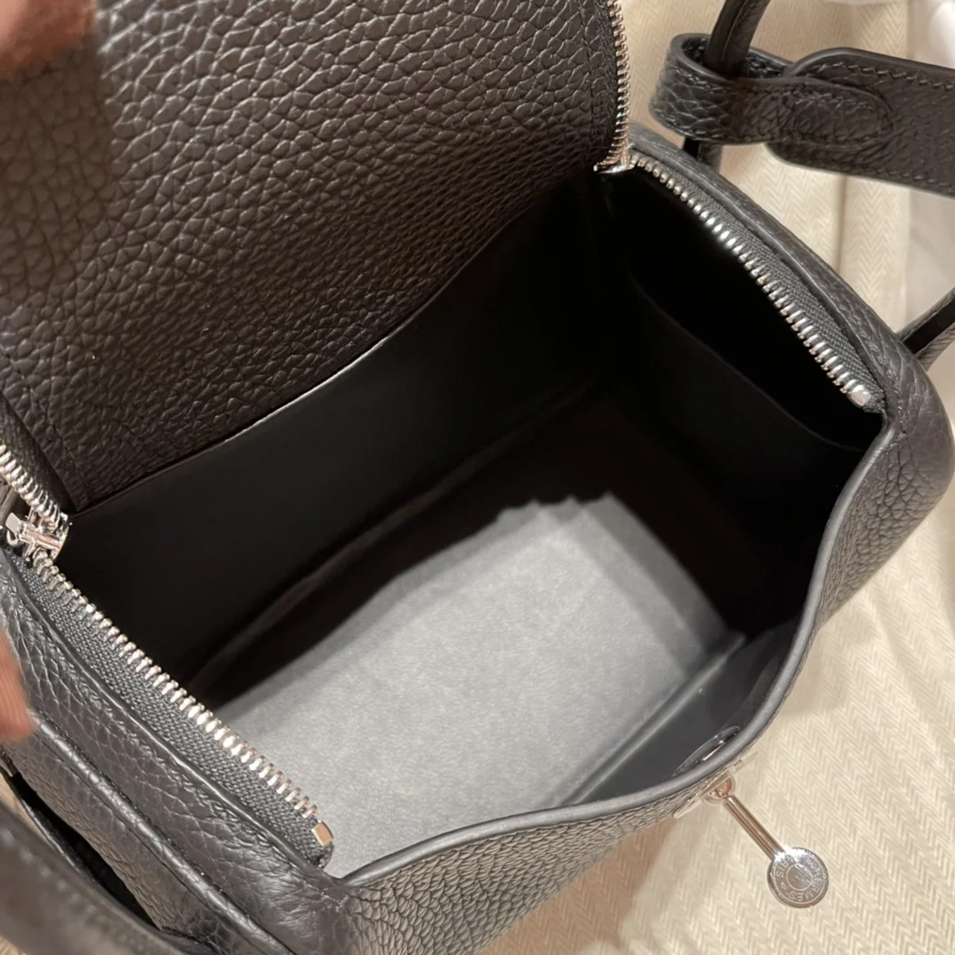 HERMES Shoulder Bags TC Leather (Black-Beige) 19CM G80202608090426 - Image 8