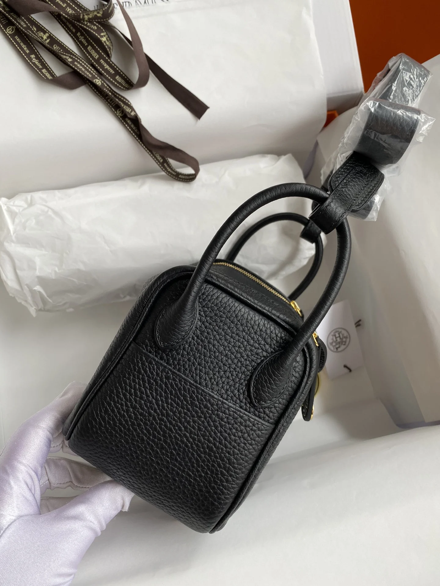 HERMES Shoulder Bags TC Leather (Black-Gold) 19CM H50202608090390 - Image 2