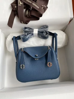 HERMES Shoulder Bags TC Leather (Blue) 19CM H50202608090349