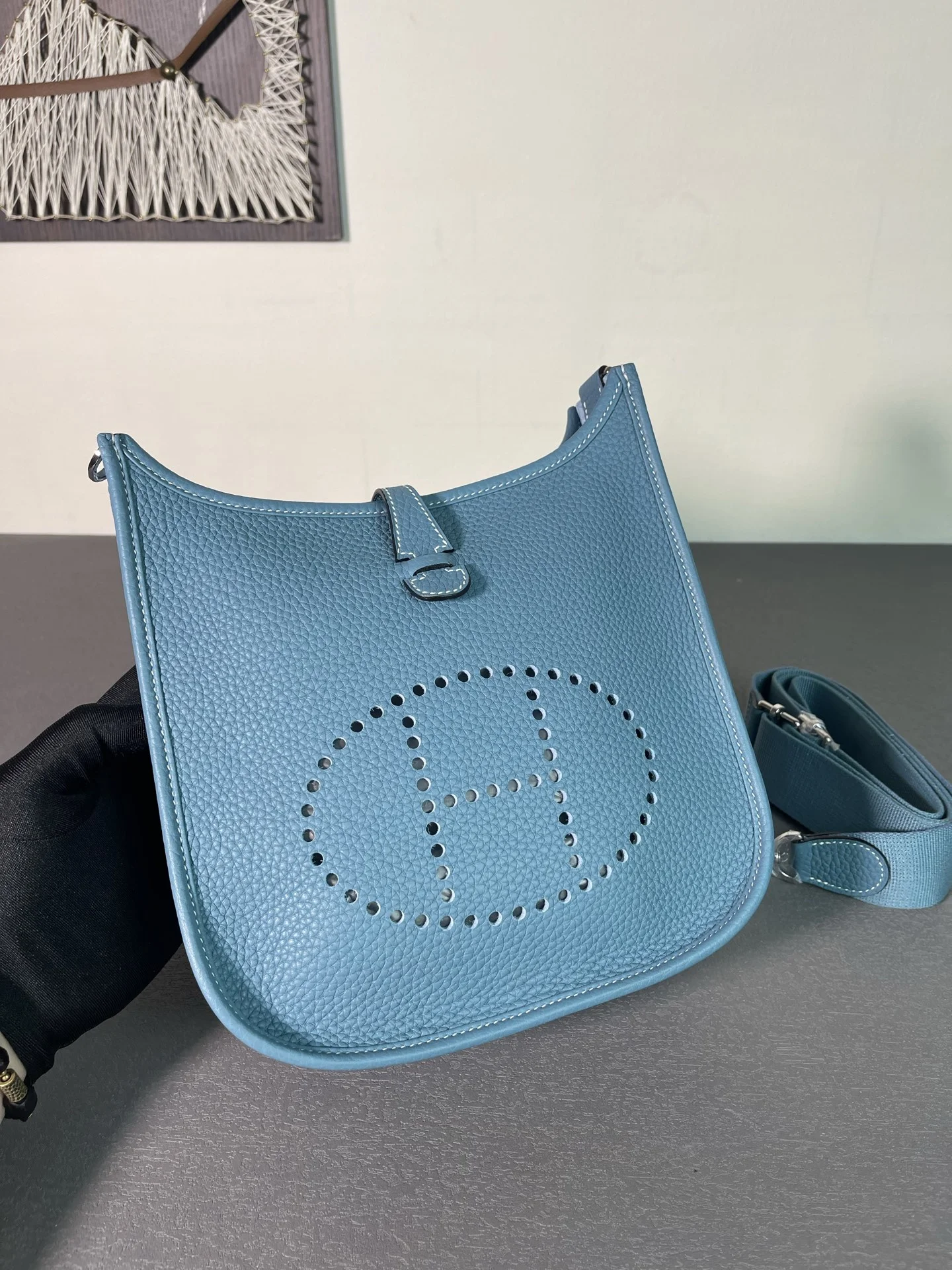 HERMES Shoulder Bags TC Leather (Blue) 23CM H50202608091315 - Image 4