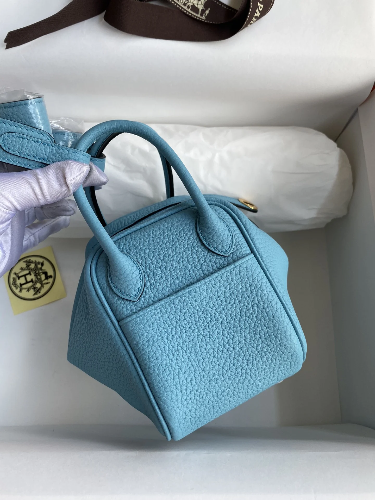 HERMES Shoulder Bags TC Leather (Blue-Gold) One Size H50202608090423 - Image 2