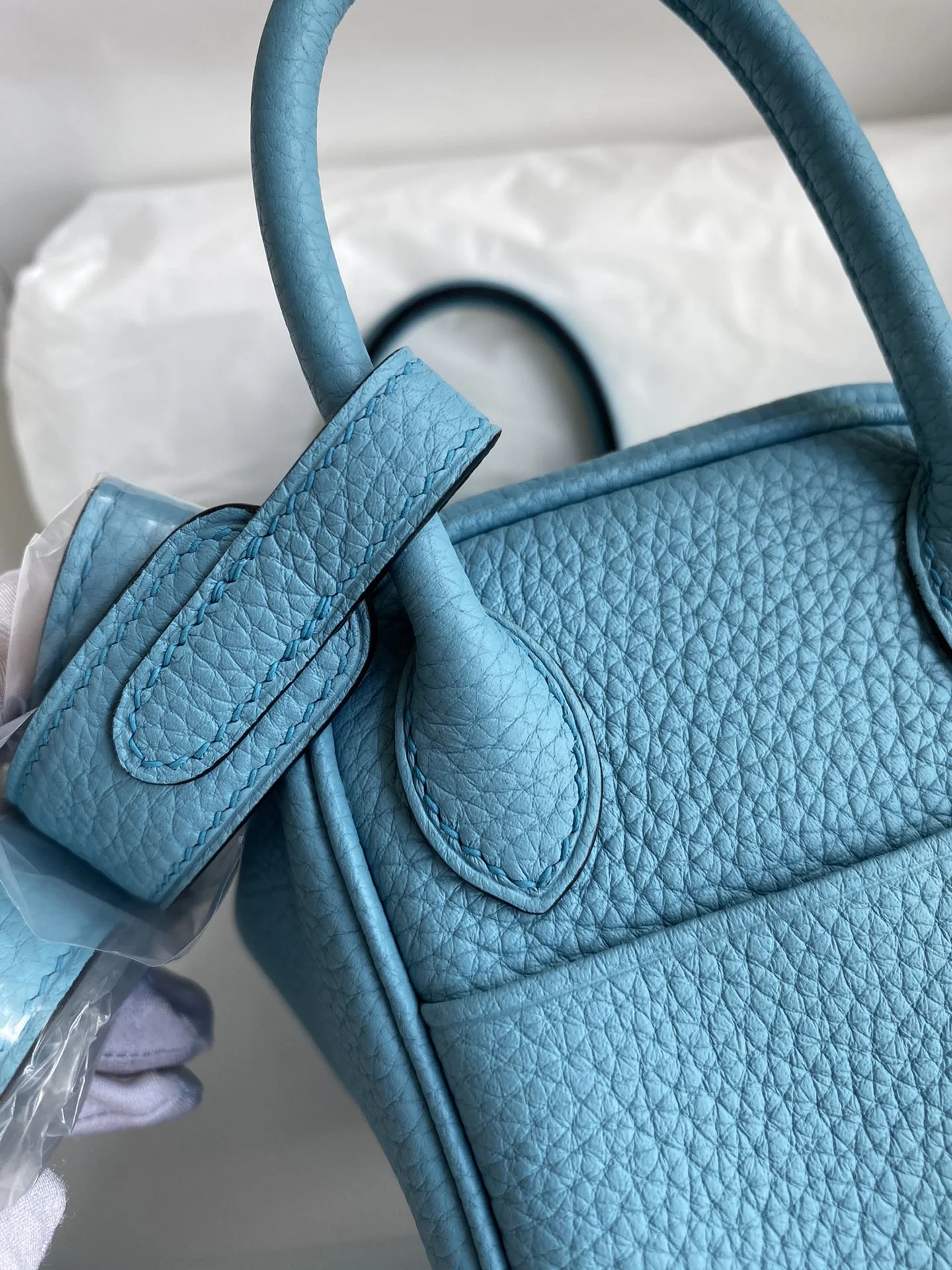 HERMES Shoulder Bags TC Leather (Blue-Gold) One Size H50202608090423 - Image 4