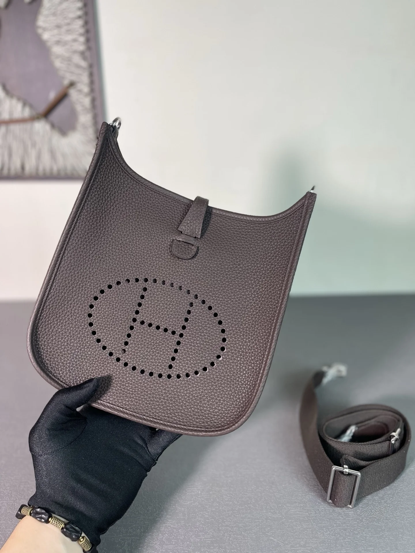 HERMES Shoulder Bags TC Leather (Brown) 23CM H50202608091313 - Image 9