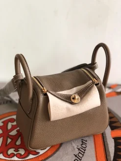 HERMES Shoulder Bags TC Leather (Brown-Gold) 19CM H50202608090351