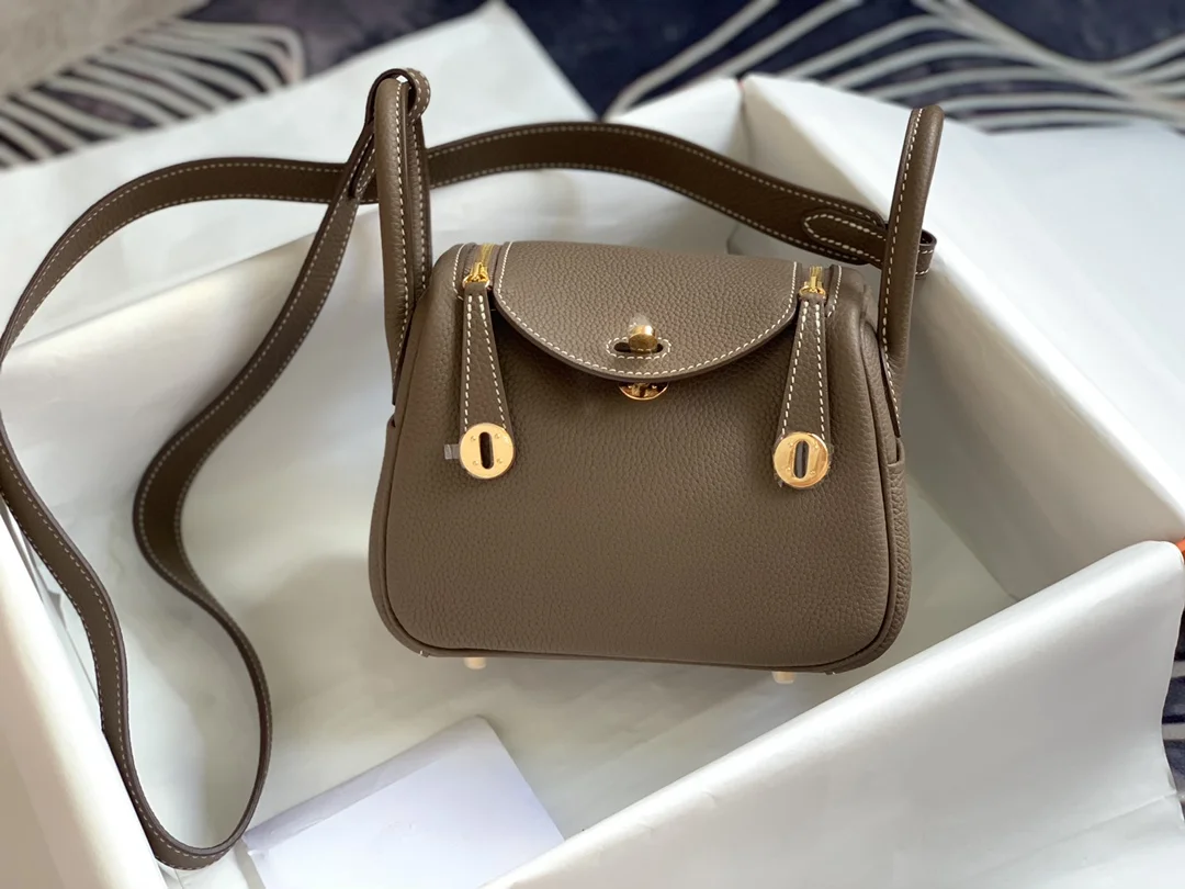 HERMES Shoulder Bags TC Leather (Brown-Gold) 19CM H50202608090381