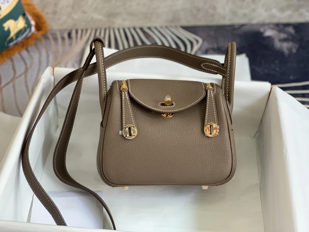 HERMES Shoulder Bags TC Leather (Brown-Gold) 19CM H50202608090381 - Image 6