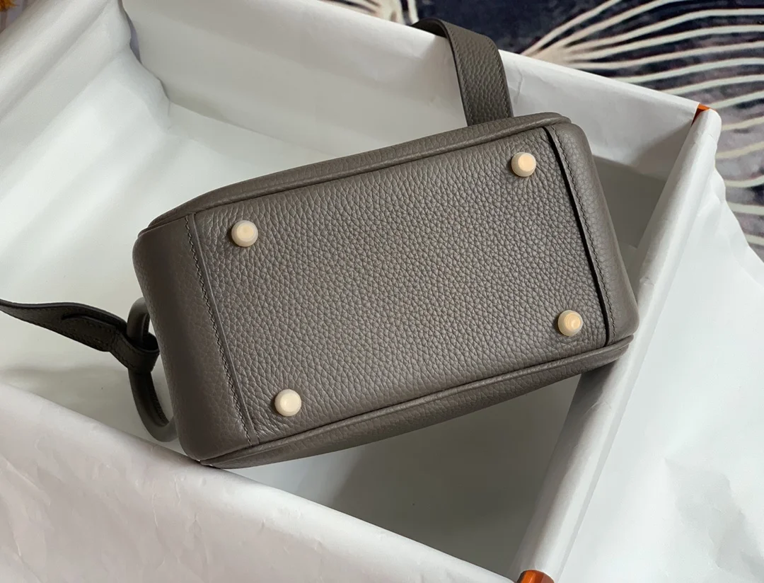 HERMES Shoulder Bags TC Leather (Gray-Gold) 19CM H50202608090383 - Image 3