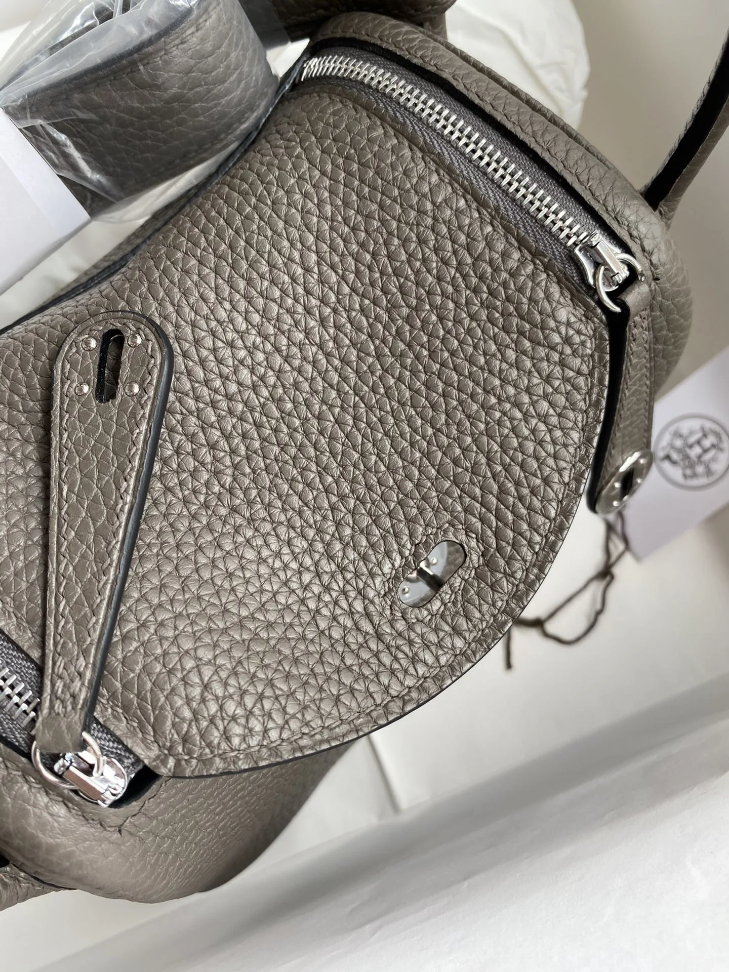 HERMES Shoulder Bags TC Leather (Gray-Silver) 19CM H50202608090415 - Image 6