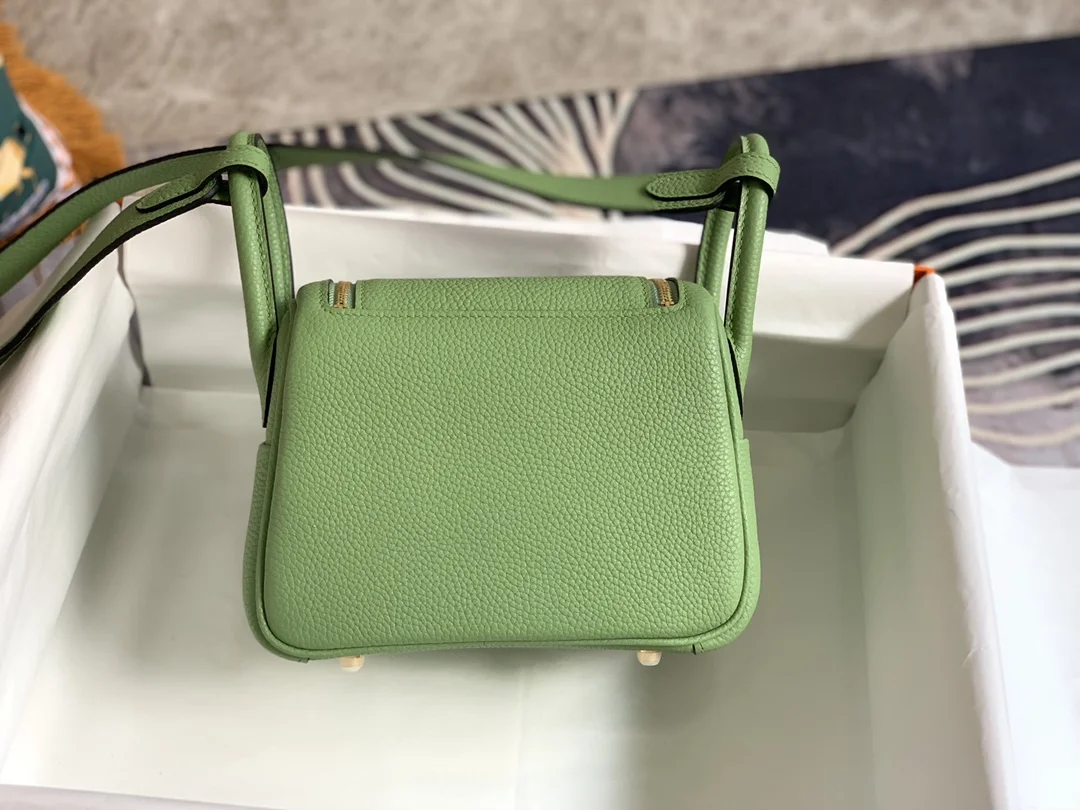 HERMES Shoulder Bags TC Leather (Green-Gold) 19CM H50202608090372 - Image 3