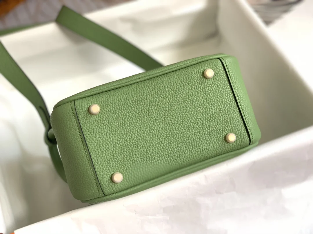 HERMES Shoulder Bags TC Leather (Green-Gold) 19CM H50202608090372 - Image 5