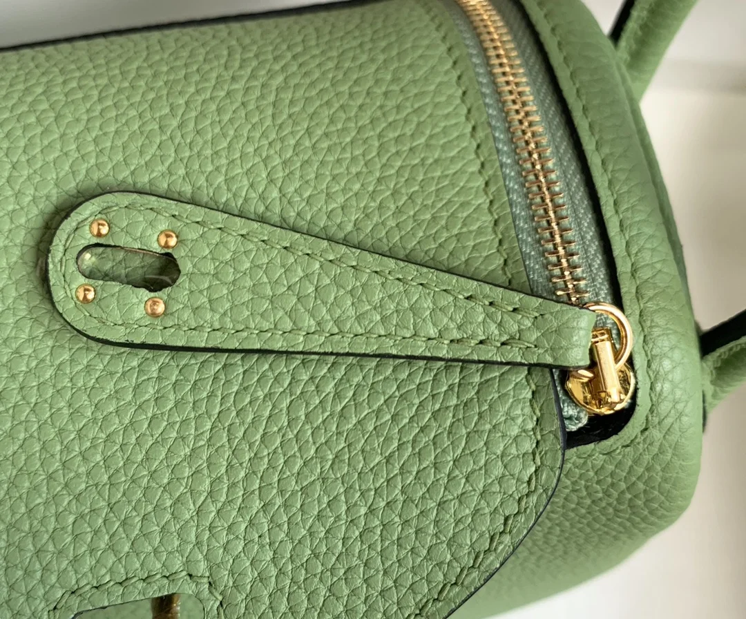 HERMES Shoulder Bags TC Leather (Green-Gold) 19CM H50202608090372 - Image 8