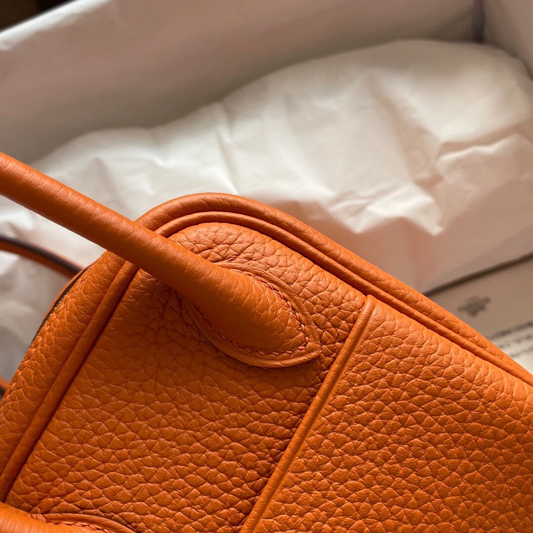 HERMES Shoulder Bags TC Leather (Orange-Gold) 19CM H50202608090384 - Image 7