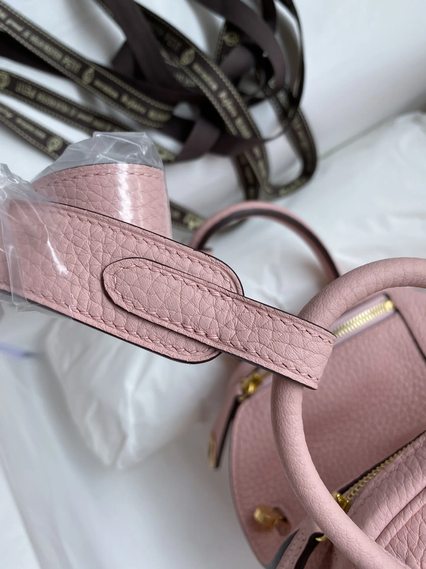 HERMES Shoulder Bags TC Leather (Pink-Gold) 19CM H50202608090412 - Image 5