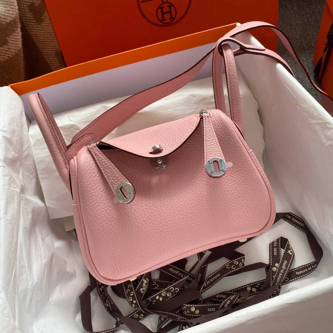 HERMES Shoulder Bags TC Leather (Pink) One Size H50202608090386