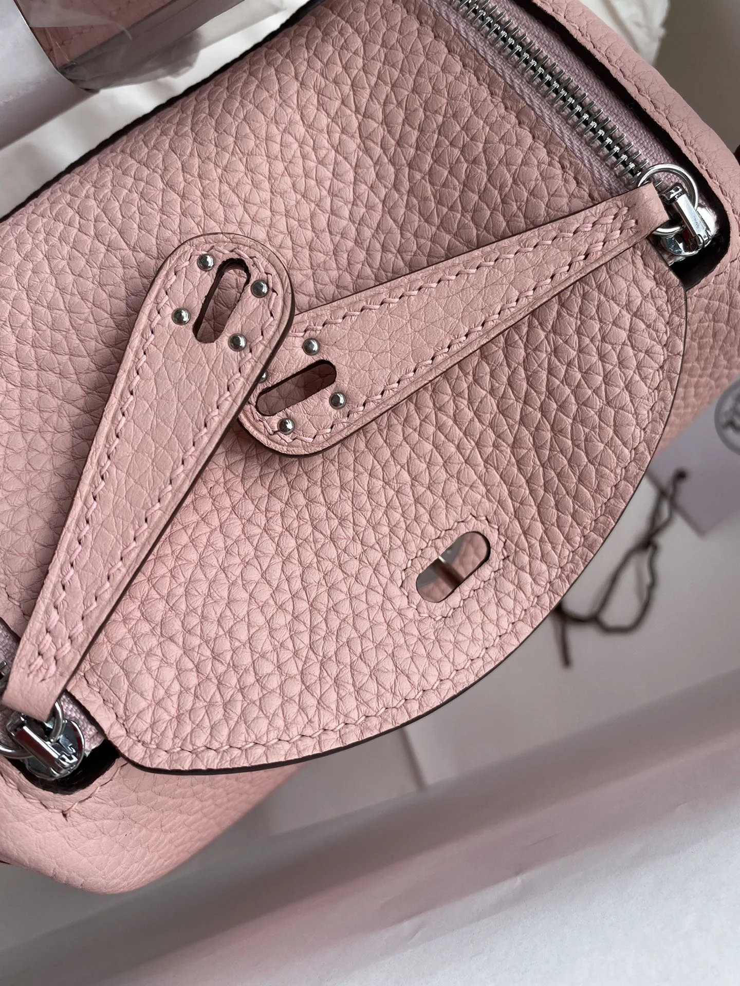HERMES Shoulder Bags TC Leather (Pink-Silver) 19CM H50202608090411 - Image 5