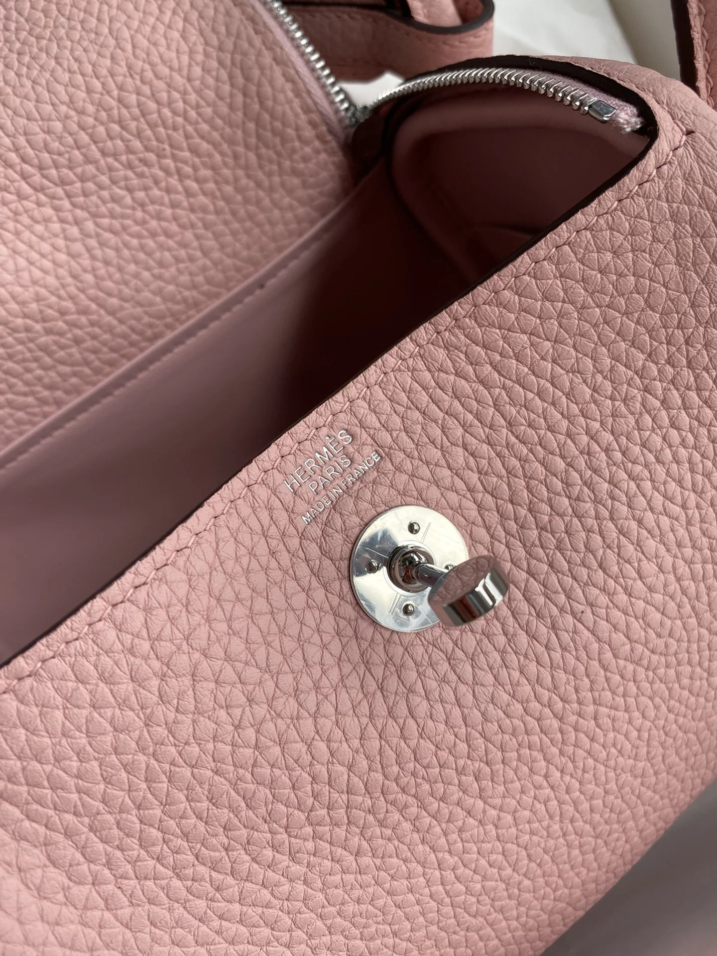 HERMES Shoulder Bags TC Leather (Pink-Silver) 19CM H50202608090411 - Image 7