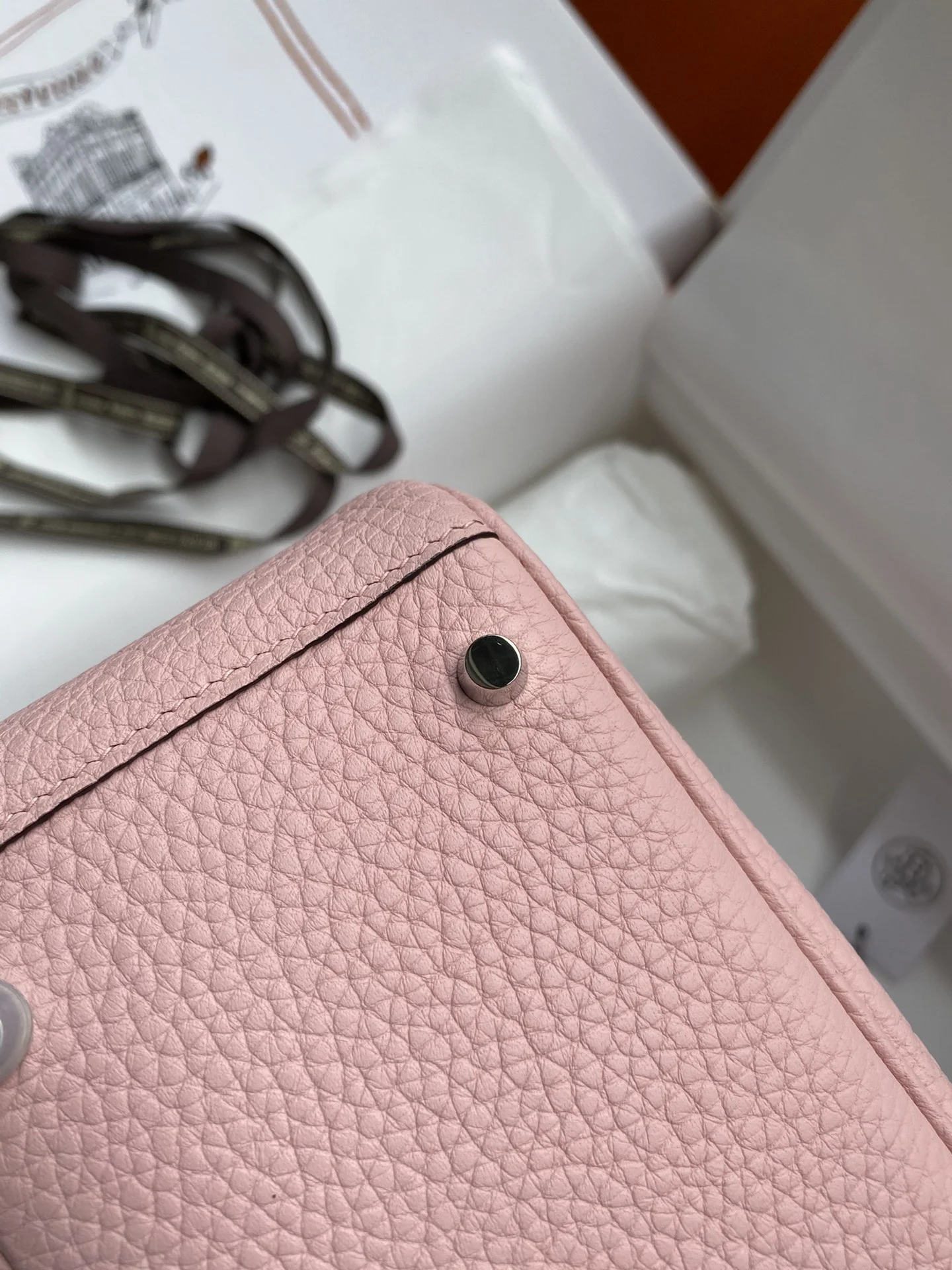 HERMES Shoulder Bags TC Leather (Pink-Silver) 19CM H50202608090411 - Image 8
