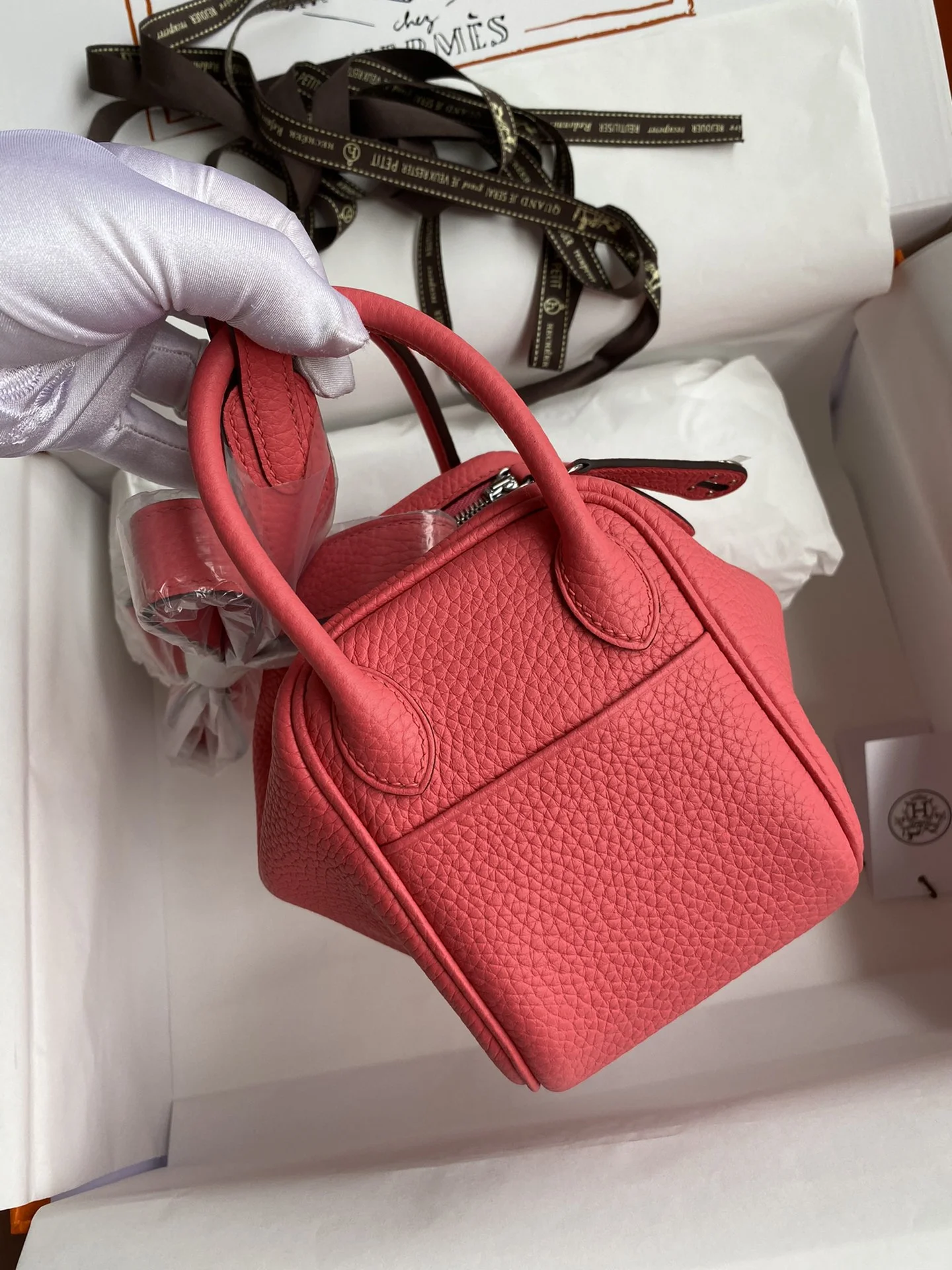 HERMES Shoulder Bags TC Leather (Pink-Silver) H50202608090396 - Image 2