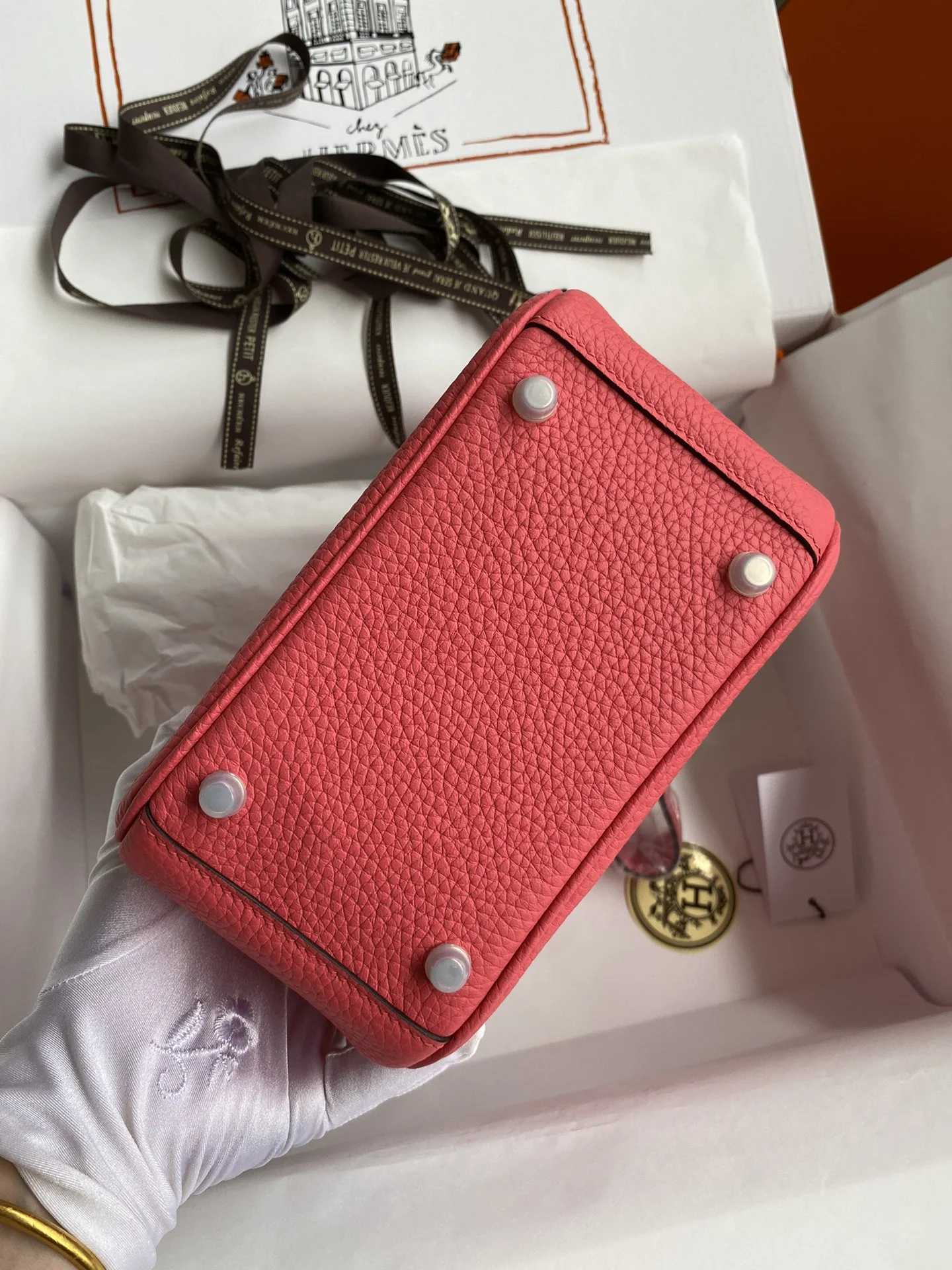 HERMES Shoulder Bags TC Leather (Pink-Silver) H50202608090396 - Image 6