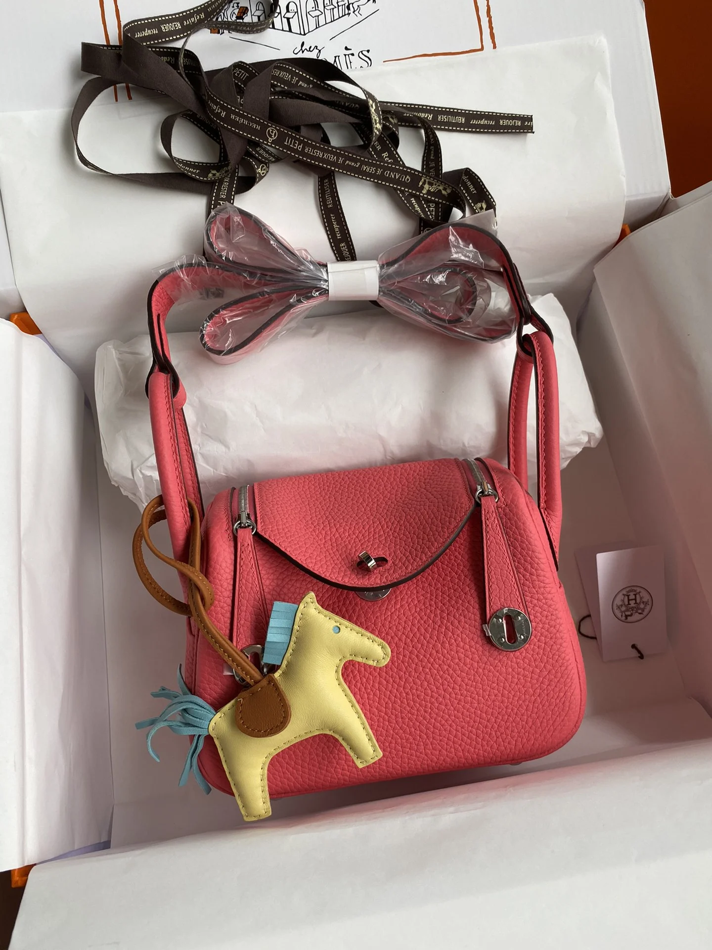HERMES Shoulder Bags TC Leather (Pink-Silver) H50202608090396 - Image 9