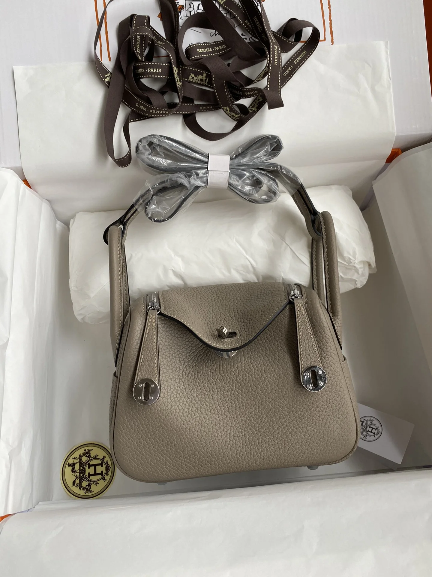 HERMES Shoulder Bags TC Leather (Taupe-Silver) 19CM H50202608090419