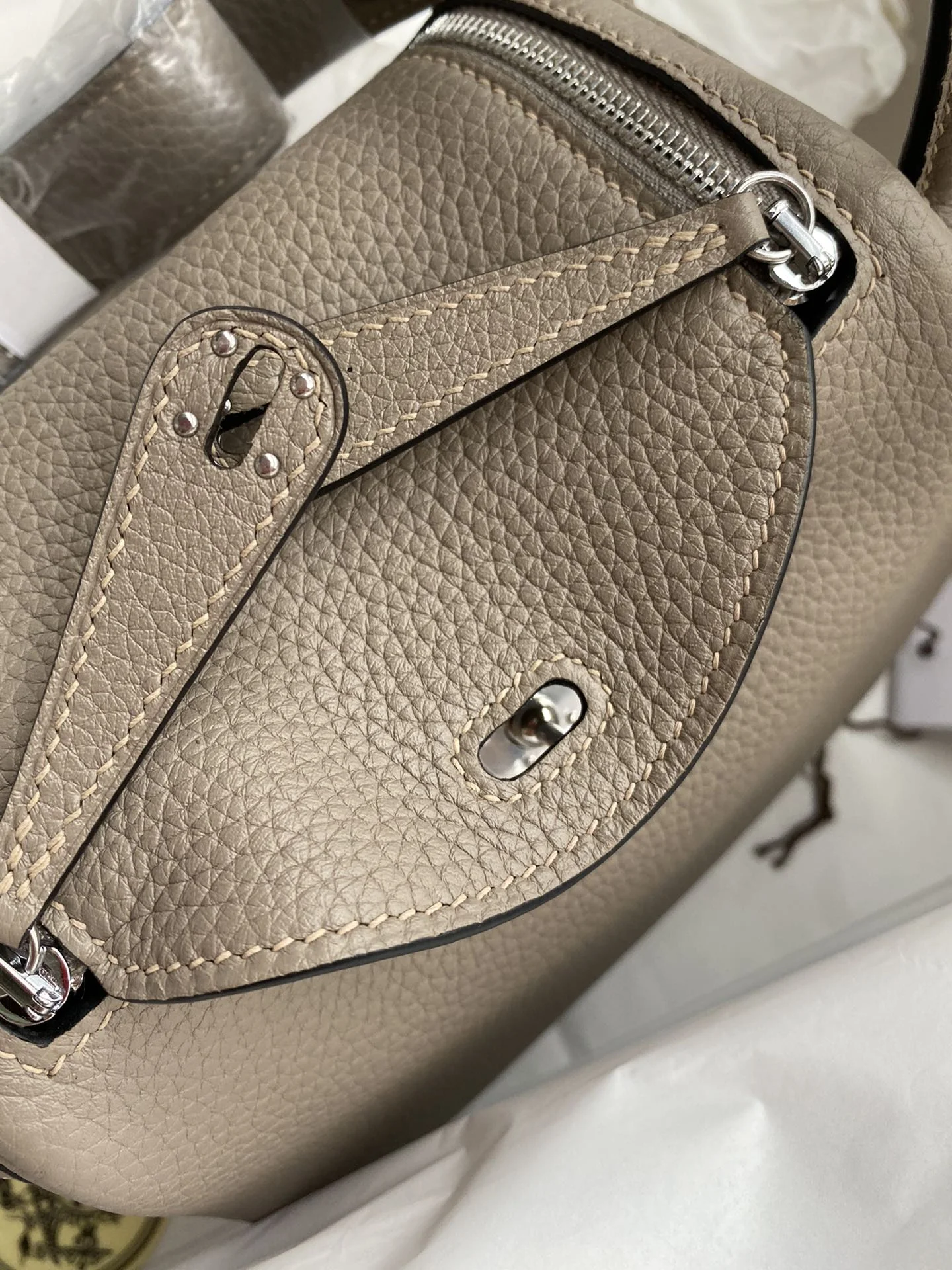 HERMES Shoulder Bags TC Leather (Taupe-Silver) 19CM H50202608090419 - Image 5