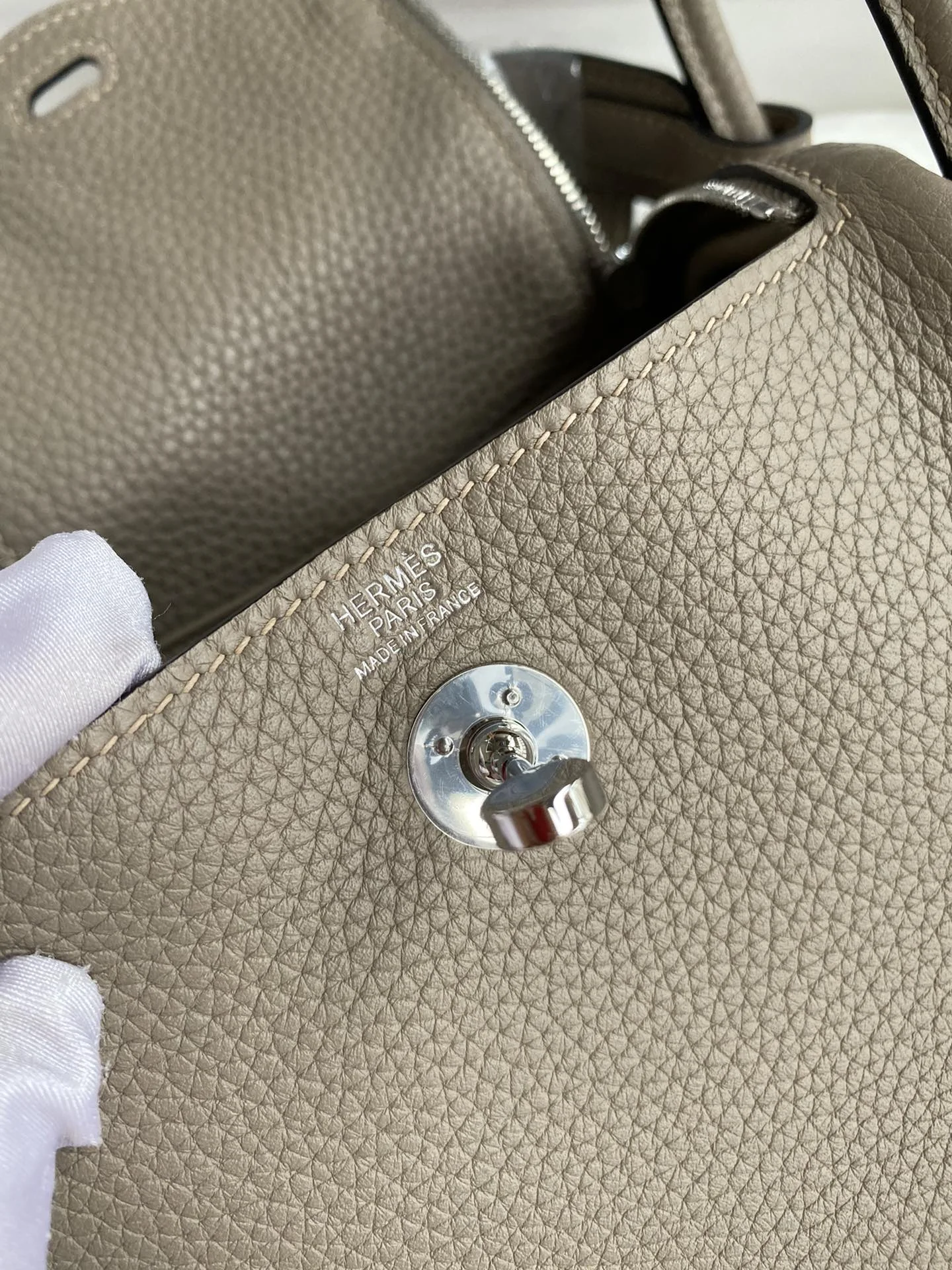 HERMES Shoulder Bags TC Leather (Taupe-Silver) 19CM H50202608090419 - Image 8