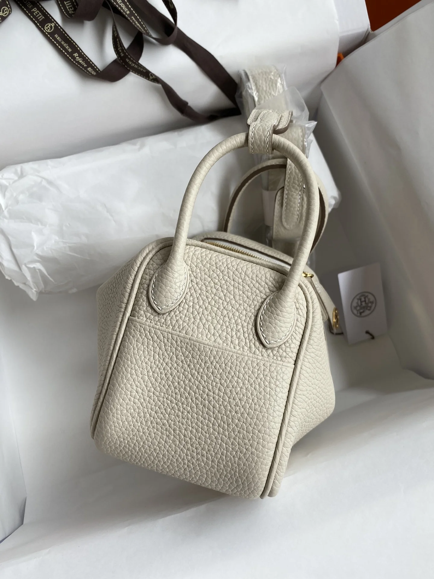 HERMES Shoulder Bags TC Leather (White-Gold) 19CM H50202608090393 - Image 2