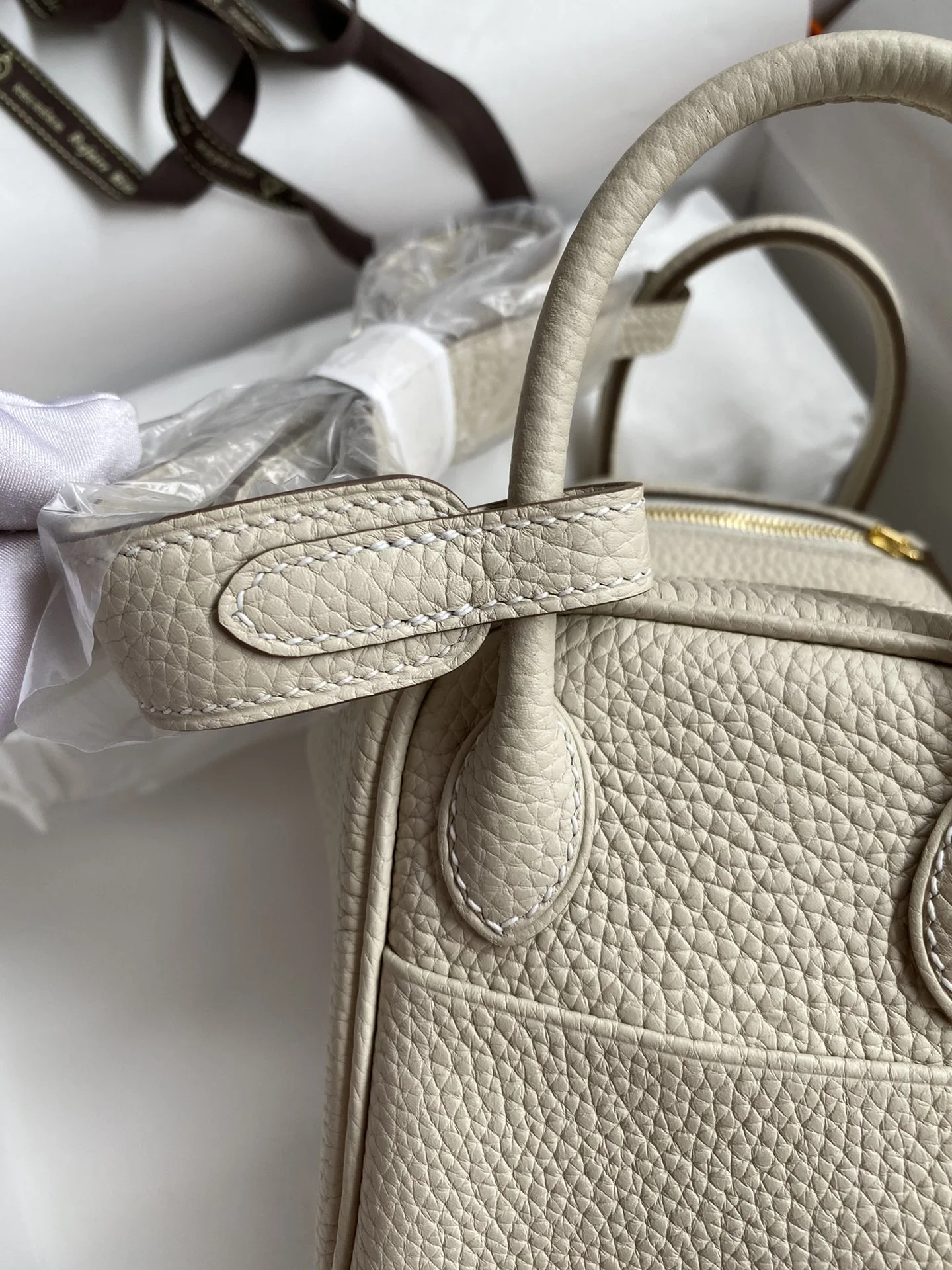 HERMES Shoulder Bags TC Leather (White-Gold) 19CM H50202608090393 - Image 4