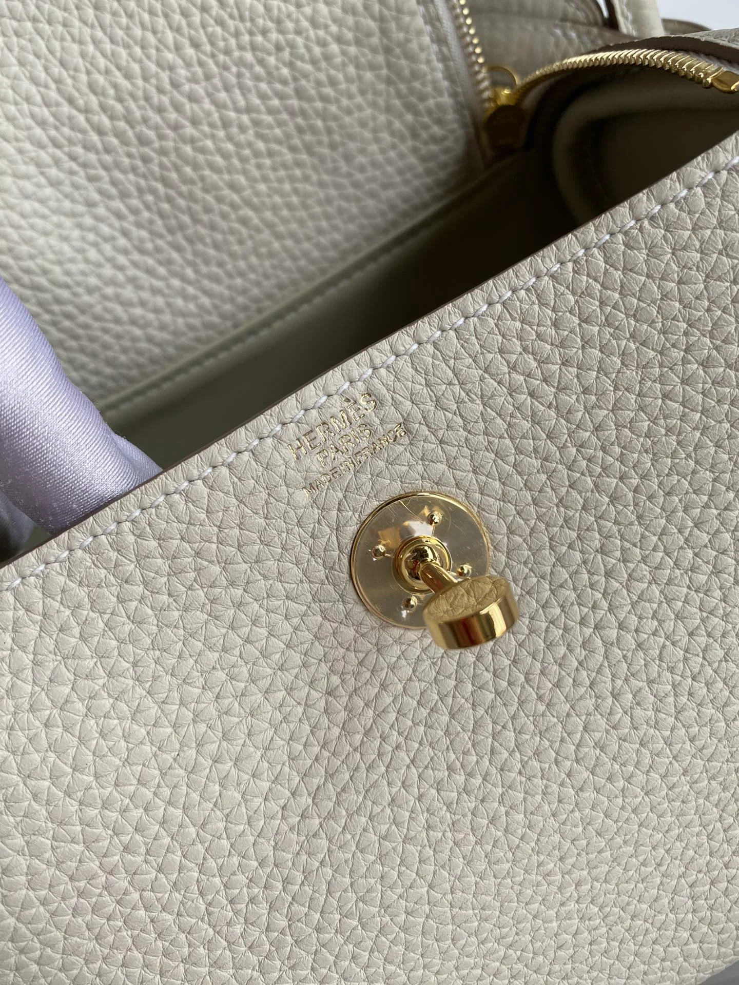 HERMES Shoulder Bags TC Leather (White-Gold) 19CM H50202608090393 - Image 7