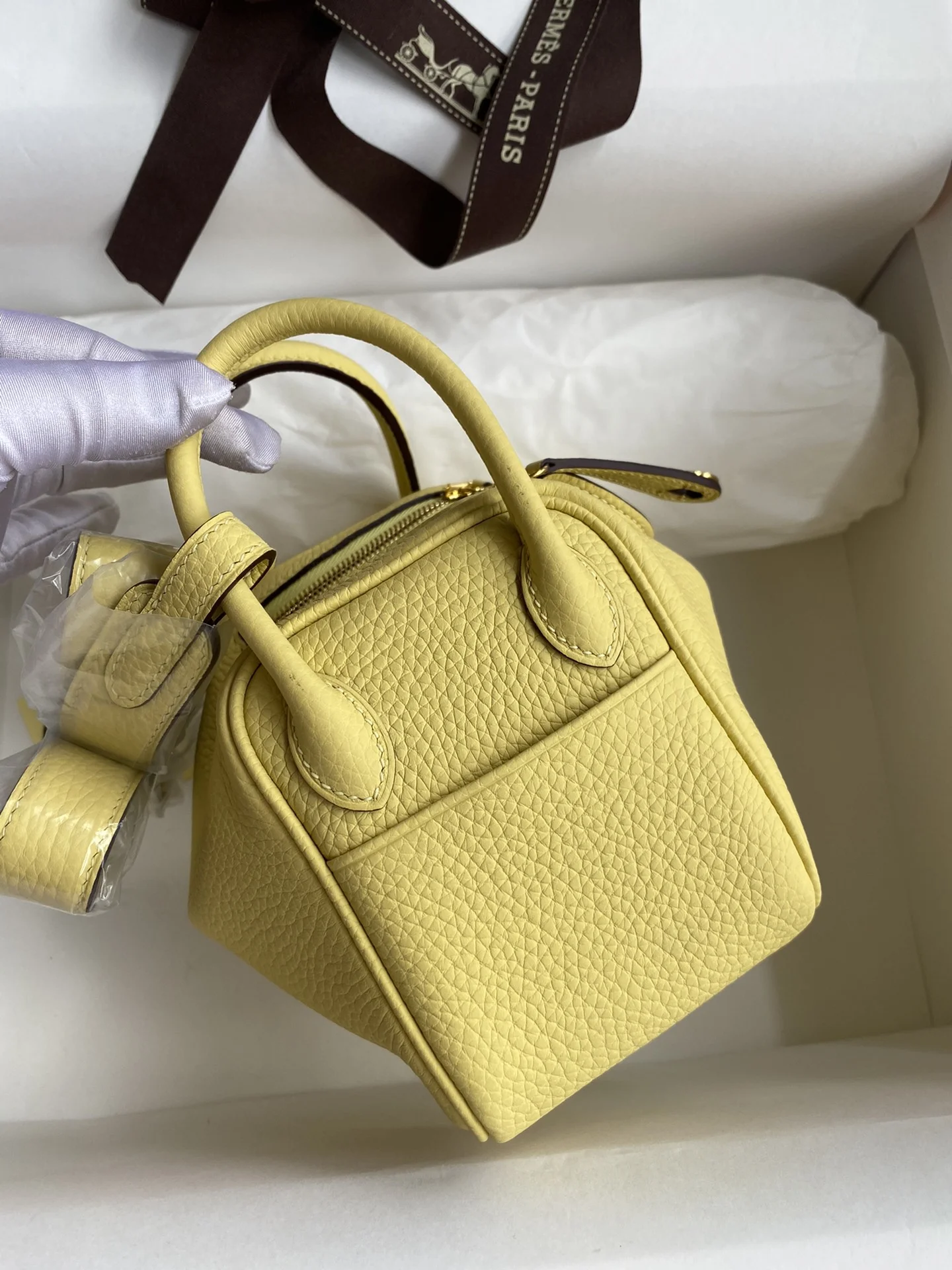 HERMES Shoulder Bags TC Leather (Yellow-Gold) 19CM H50202608090424 - Image 2