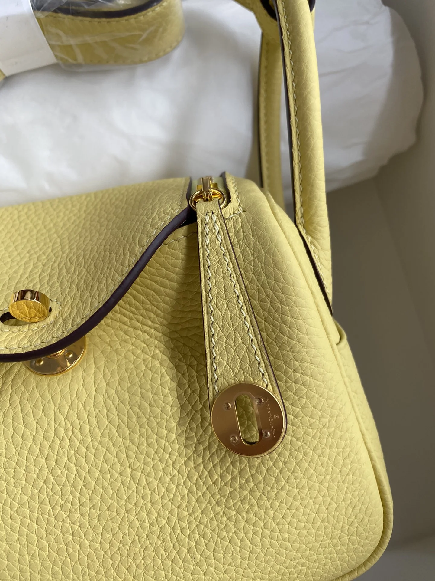 HERMES Shoulder Bags TC Leather (Yellow-Gold) 19CM H50202608090424 - Image 3