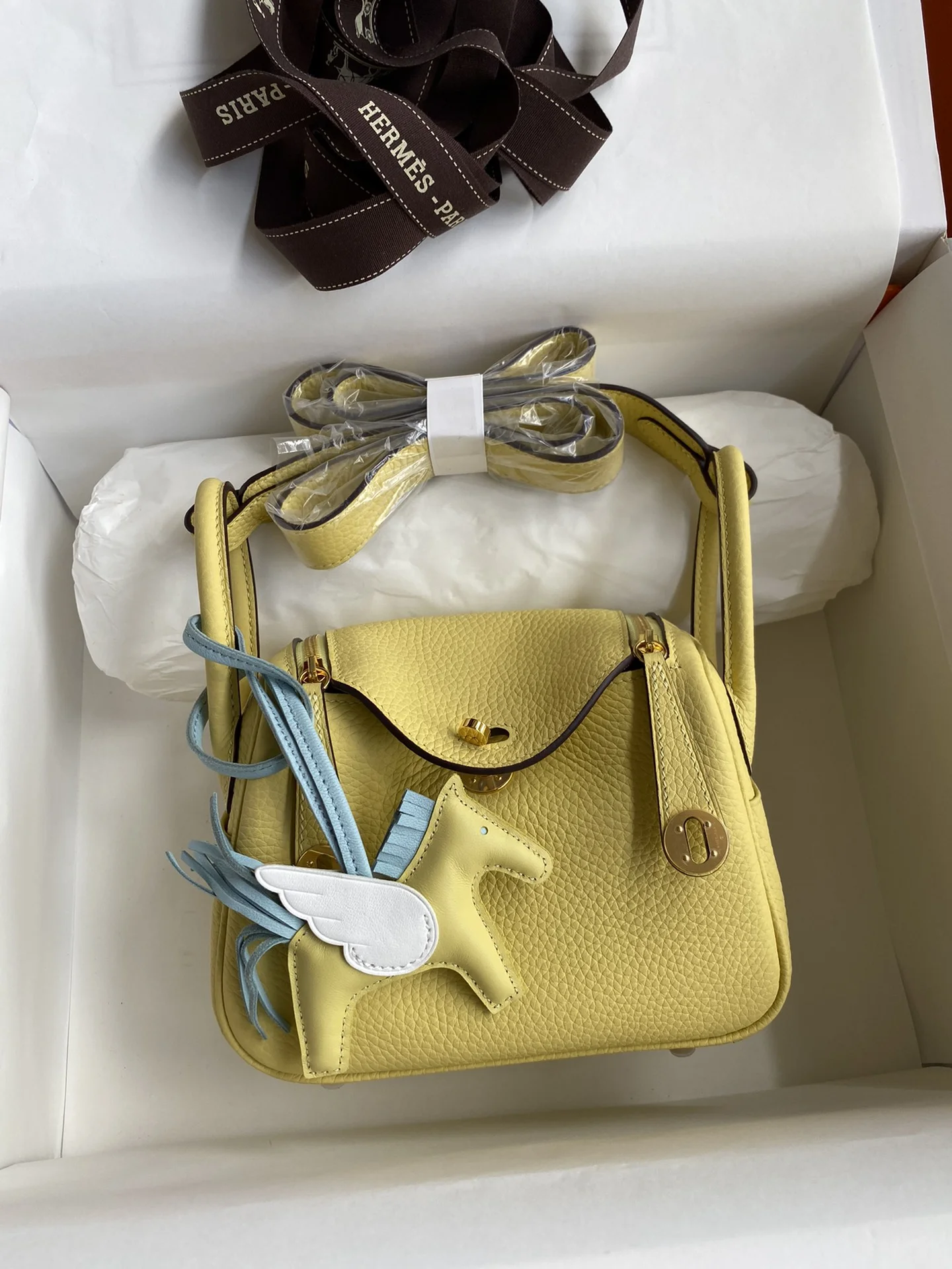 HERMES Shoulder Bags TC Leather (Yellow-Gold) 19CM H50202608090424 - Image 9