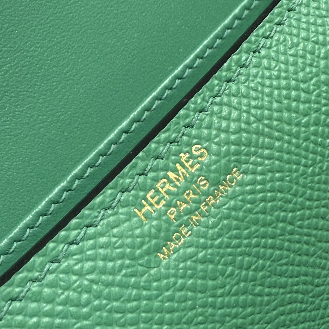 HERMES Shoulder Bags Velvet (Green-Gold) 24X12X4CM A100202608090519 - Image 4