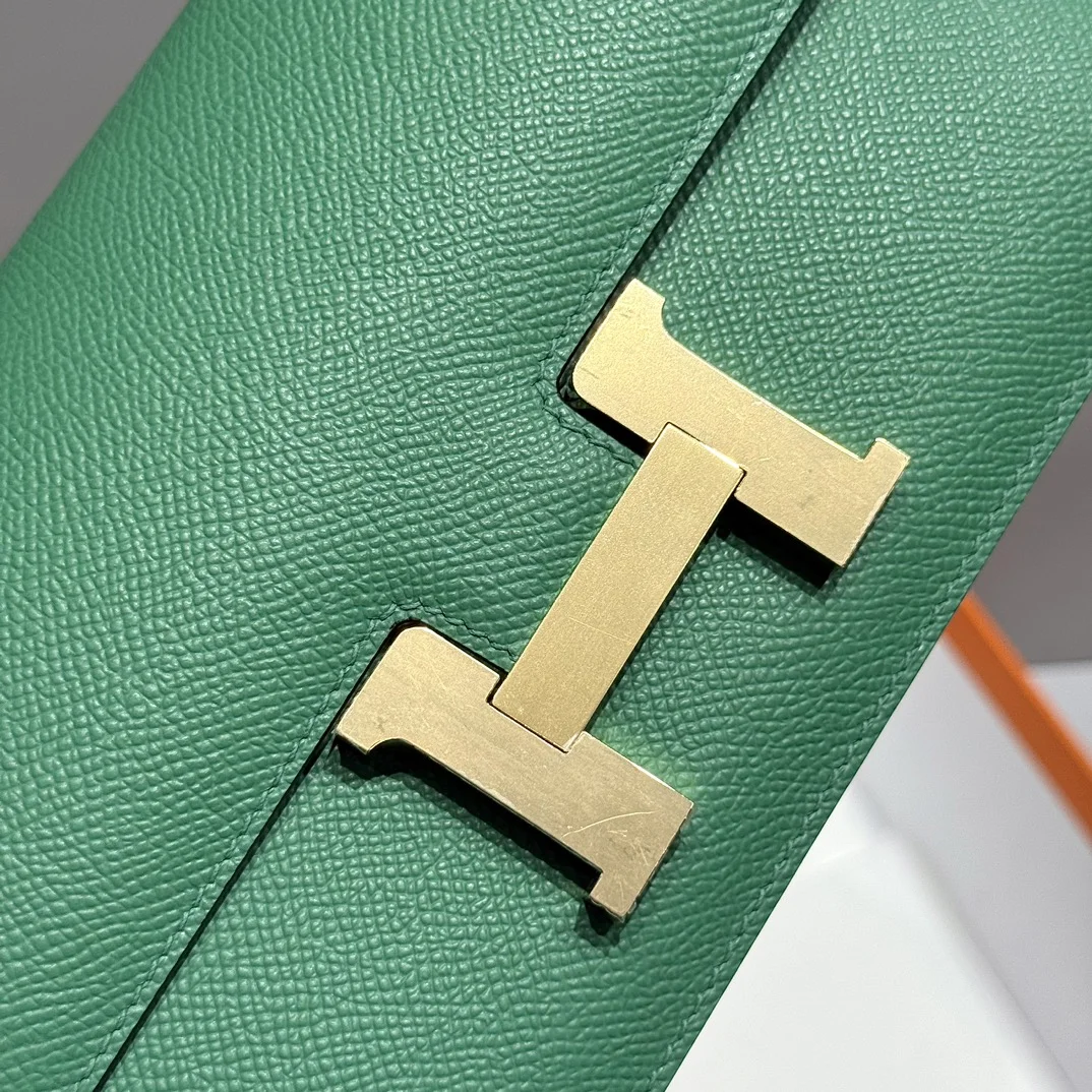 HERMES Shoulder Bags Velvet (Green-Gold) 24X12X4CM A100202608090519 - Image 6