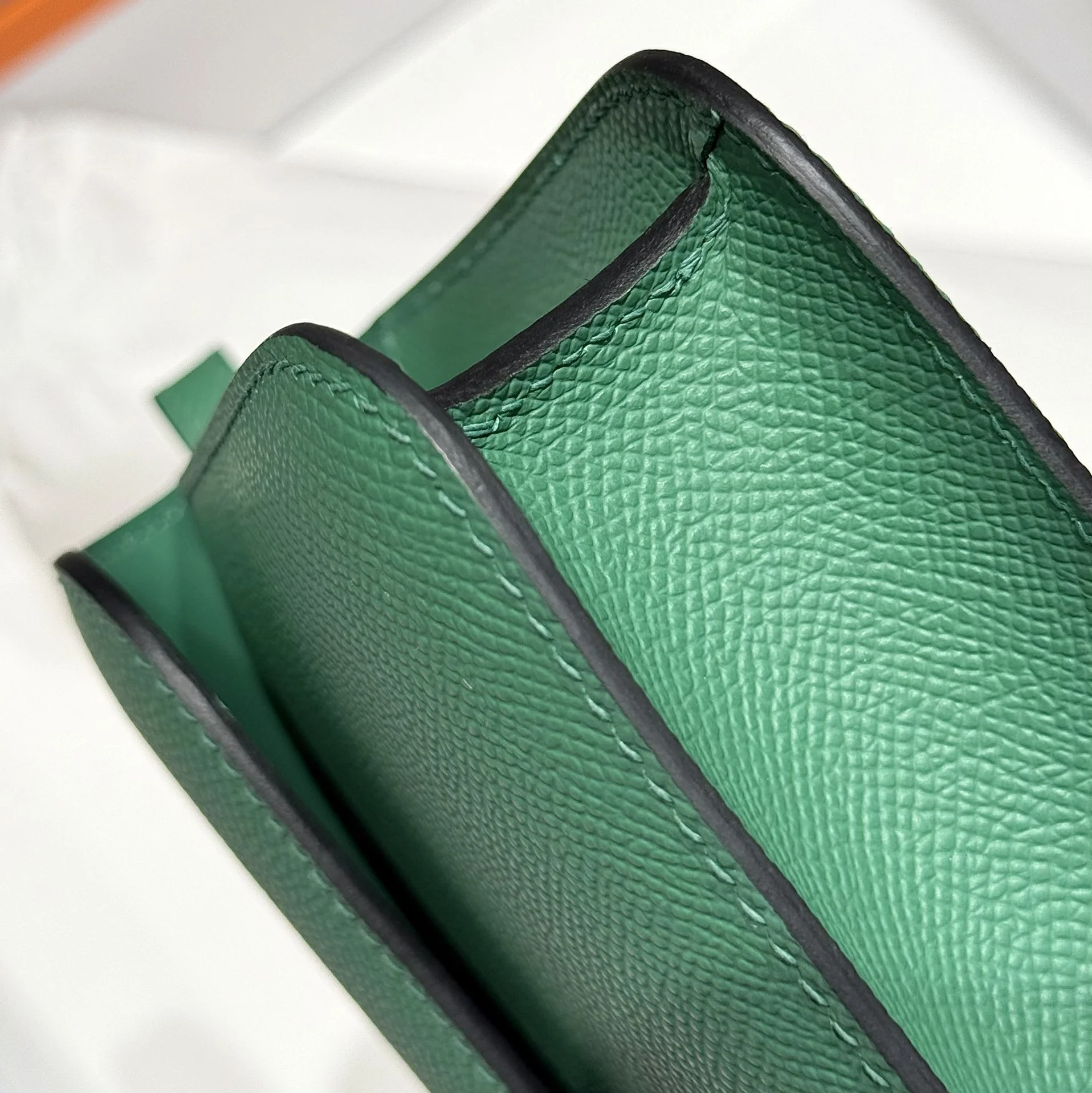 HERMES Shoulder Bags Velvet (Green-Gold) 24X12X4CM A100202608090519 - Image 7