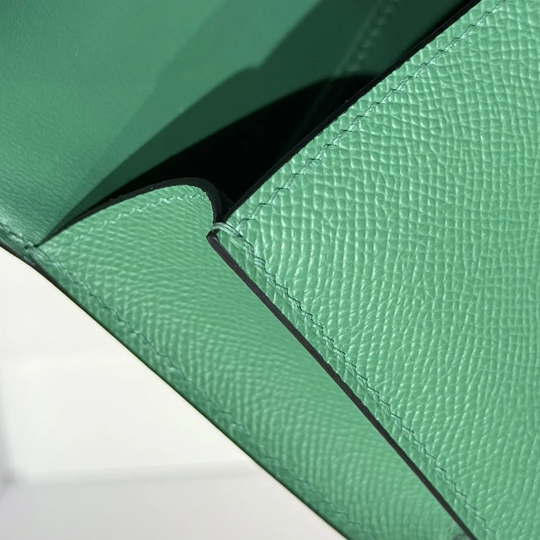 HERMES Shoulder Bags Velvet (Green-Gold) 24X12X4CM A100202608090519 - Image 8